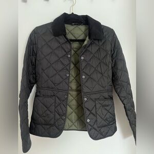 Barbour Black Quilted Utility Jacket